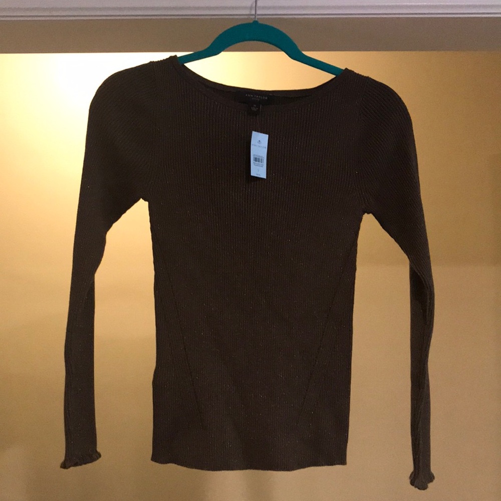 Ann Taylor Metallic Pullover Sweater